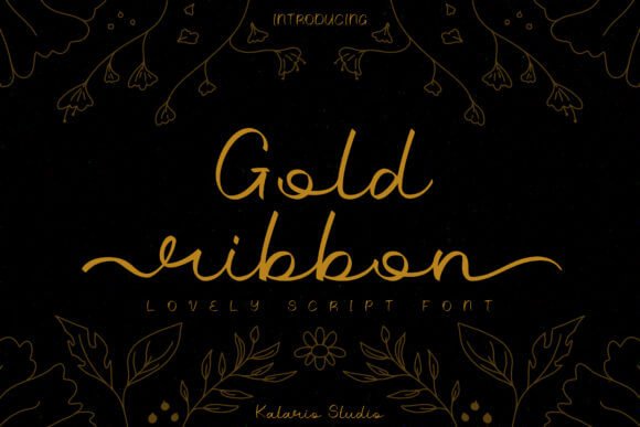 Gold Ribbon Font