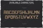 Gold Rush Label Typeface