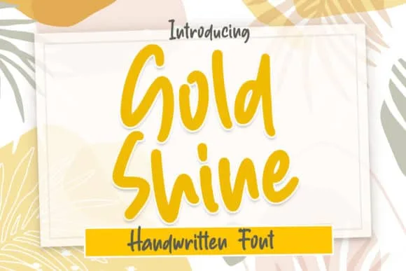 Gold Shine Font