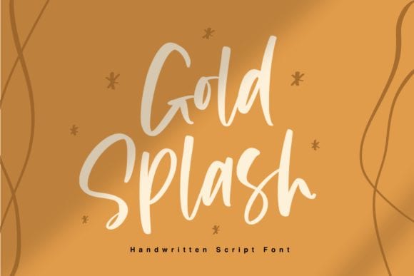 Gold Splash Font