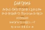 Gold Splash Font