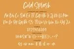 Gold Splash Font