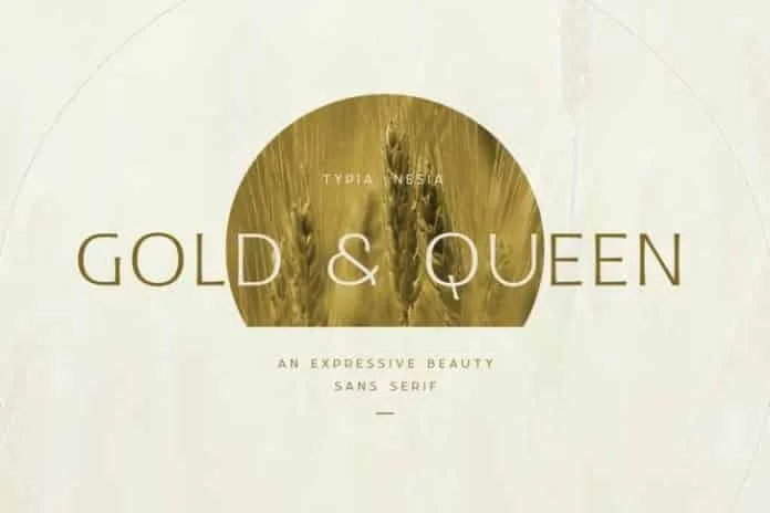 Gold and Queen - Beauty Feminine Branding Font