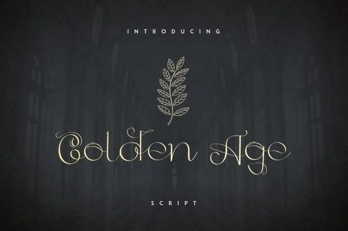 Golden Age Script Font