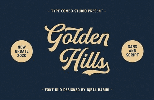 Golden Hills - Font Duo Golden Hills - Font Duo
