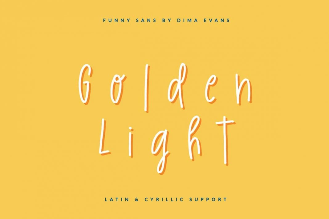 Golden Light font Latin + Cyrillic