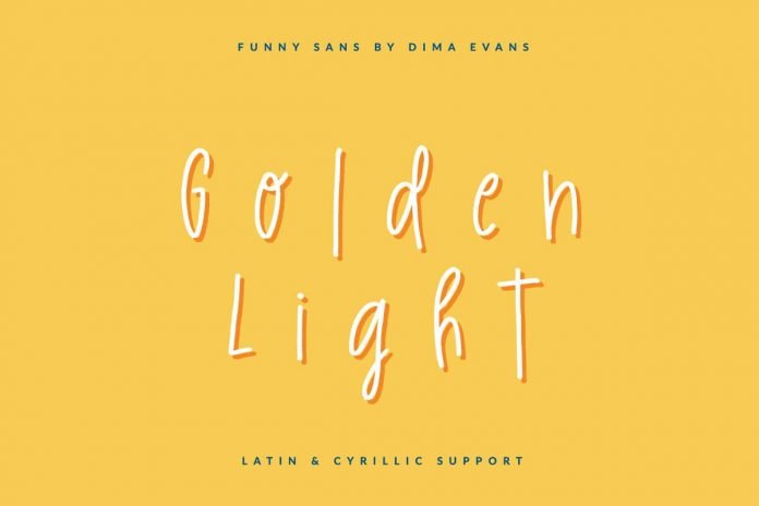 Golden Light font Latin + Cyrillic