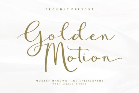 Golden Motion Font