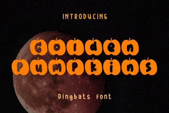 Golden Pumpkins Font