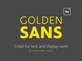 Golden Sans Font Family