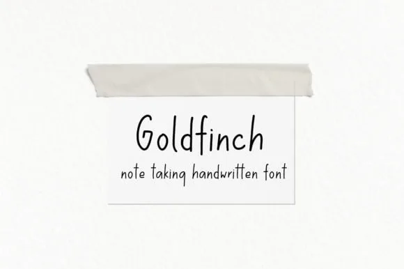 Goldfinch Font