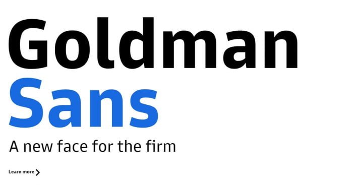 Goldman Sans font