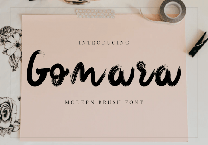 Gomara - Modern Handwritten Brush Font