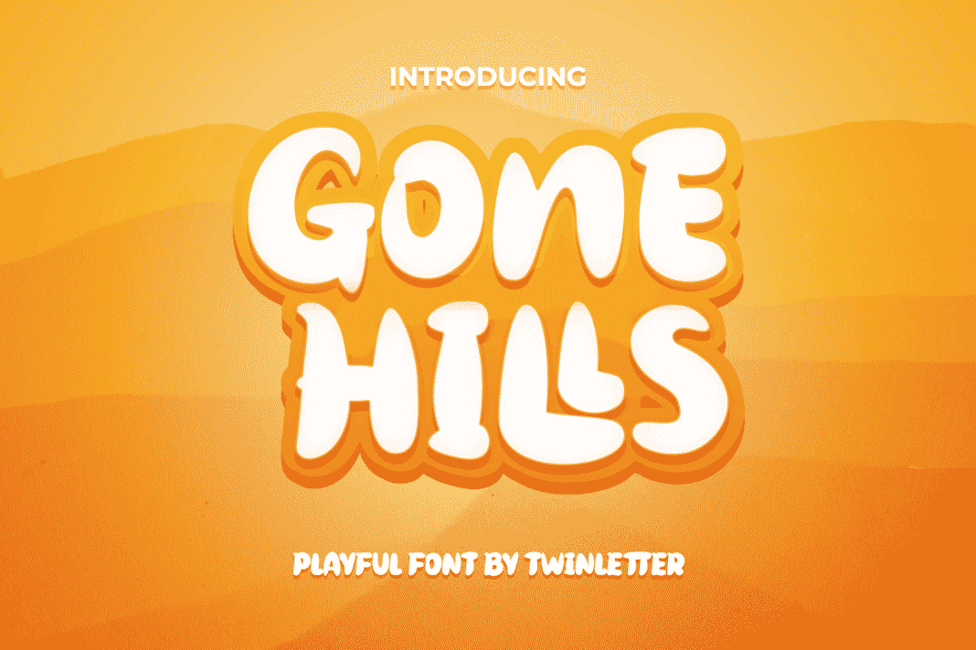 Gone Hills - Whimsical Display Typeface
