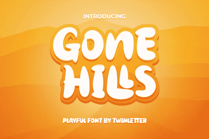 Gone Hills - Whimsical Display Typeface