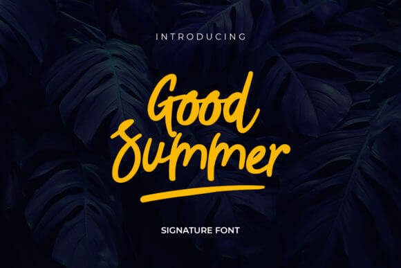 Good Summer Font