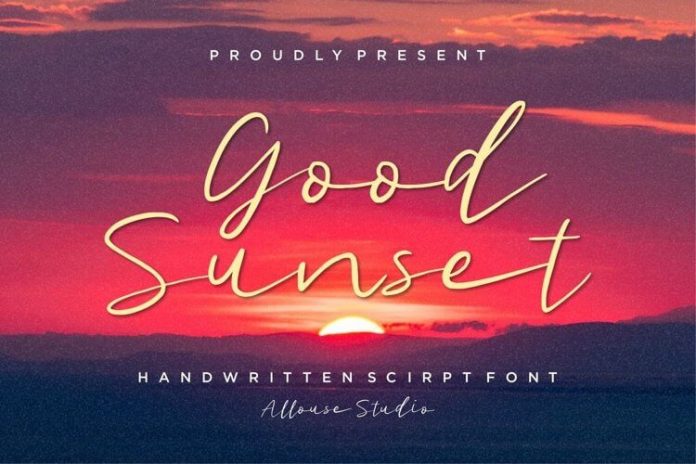 Good Sunset – Handwritten Script Font