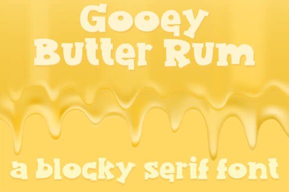 Gooey Butter Rum Font