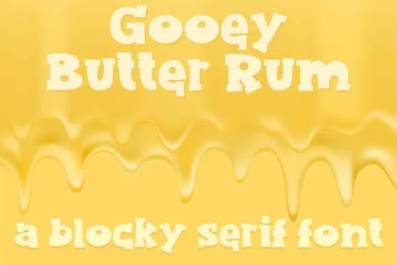 Gooey Butter Rum Font
