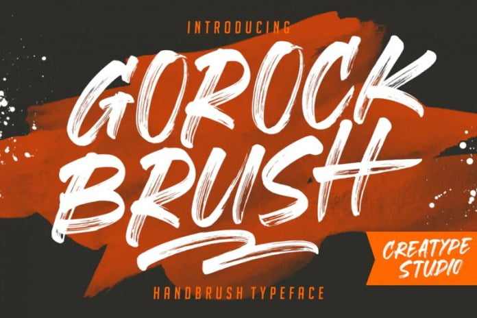 Gorock Brush Typeface