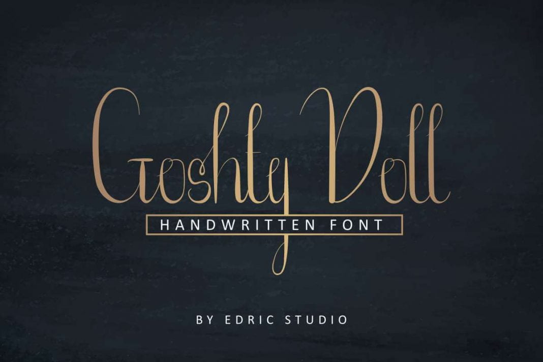 Goshty Doll Calligraphy Font