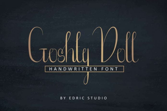 Goshty Doll Calligraphy Font