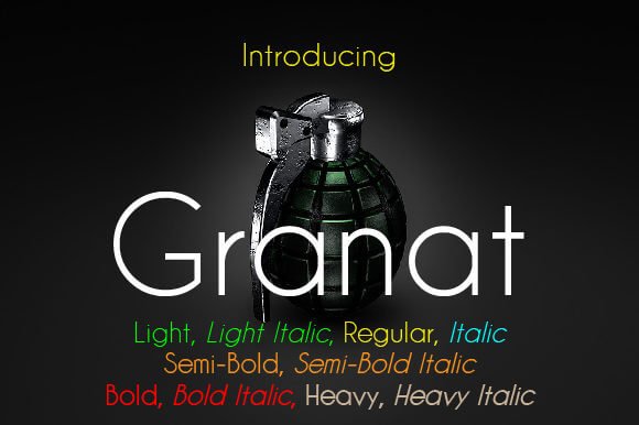 Granat Font Family