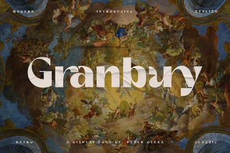 Granbury - Modern Bold Sans font