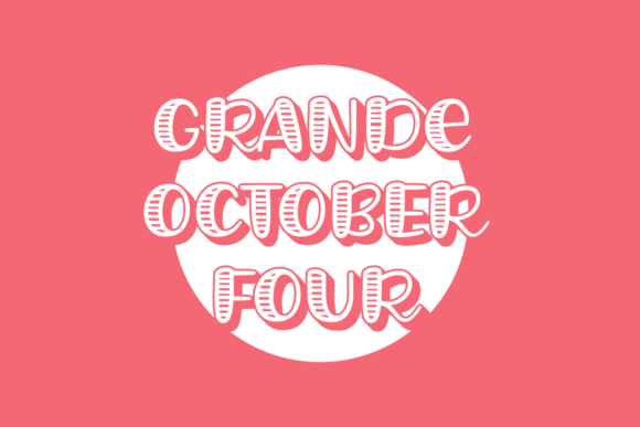 Grande October Four Font