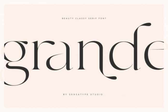 Grande - beauty classy serif font