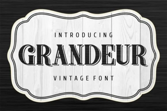 Grandeur Font