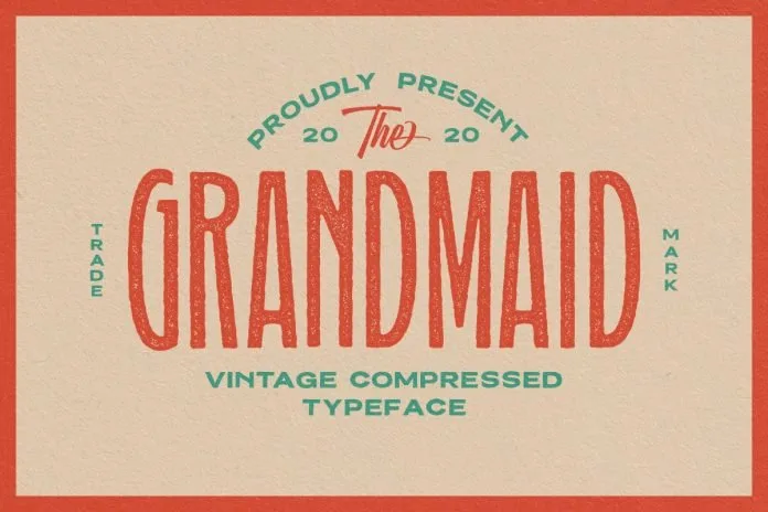 Grandmaid Condensed Font