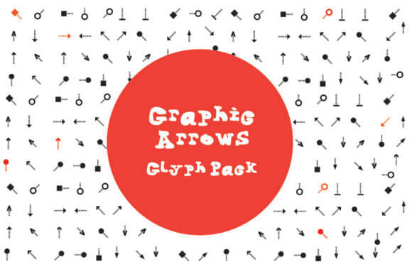 Graphic Arrows Glyph Font