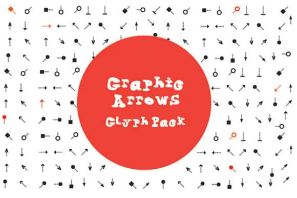 Graphic Arrows Glyph Font