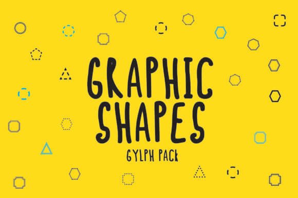 Graphic Shapes Glyph Font