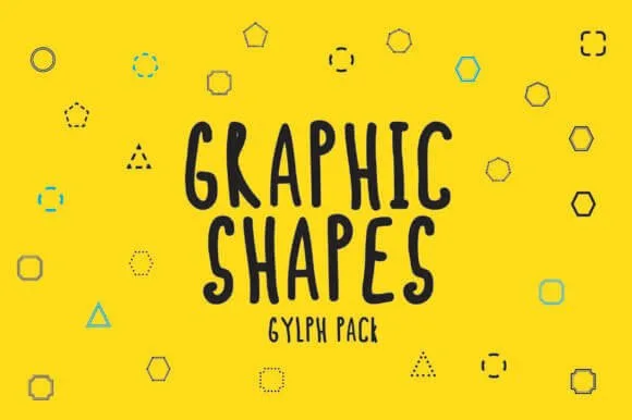 Graphic Shapes Glyph Font