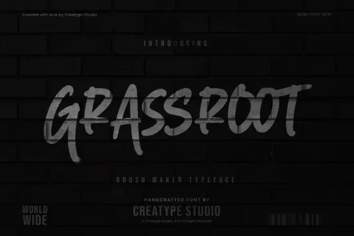 Grassroot Brush Maker Sans serif Fonts