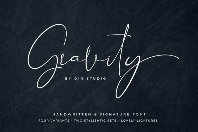 Gravity - Modern Signature Font