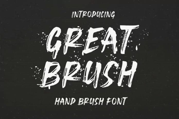 Great Brush Font