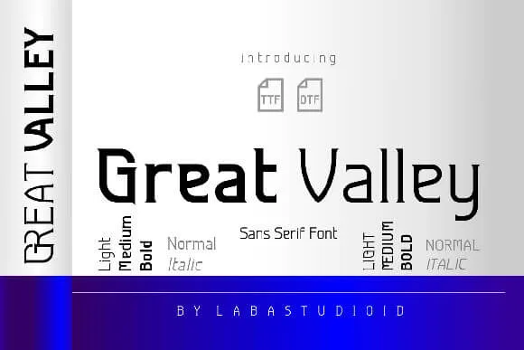 Great Valley Font