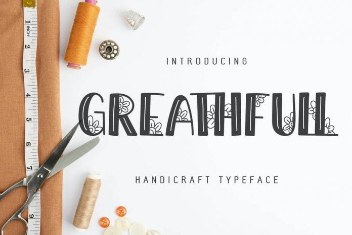 Greathfull Handicraft Typeface