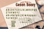 Green Berry Font