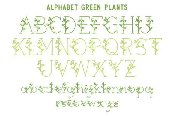 Green Plants Font