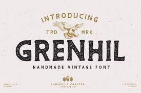 Grenhil - Handmade Vintage Font