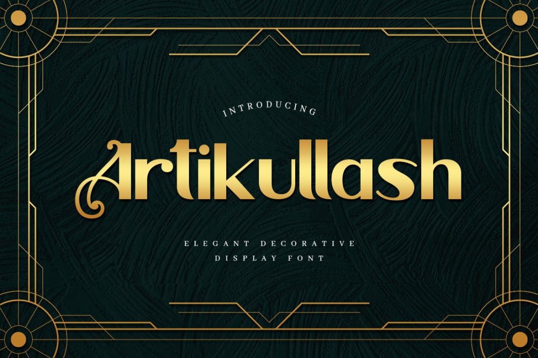 Artikullash - Elegant Art Deco Typeface