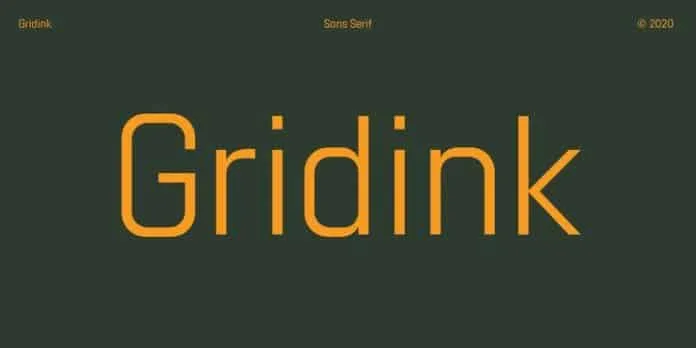 Gridink Font Family Gridink Font Family