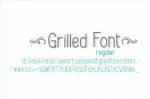 Grilled Font