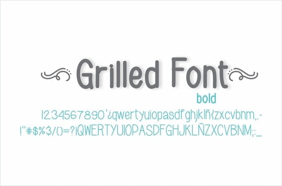 Grilled Font