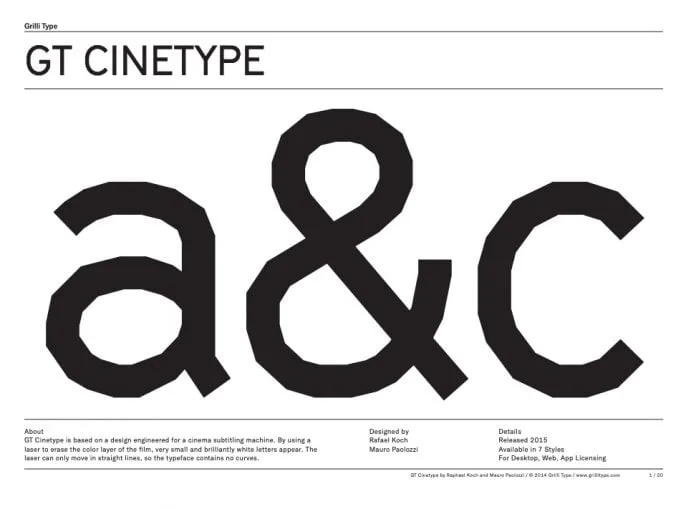 Grilli Type – GT Cinetype Font
