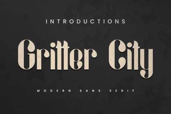 Gritter City Font